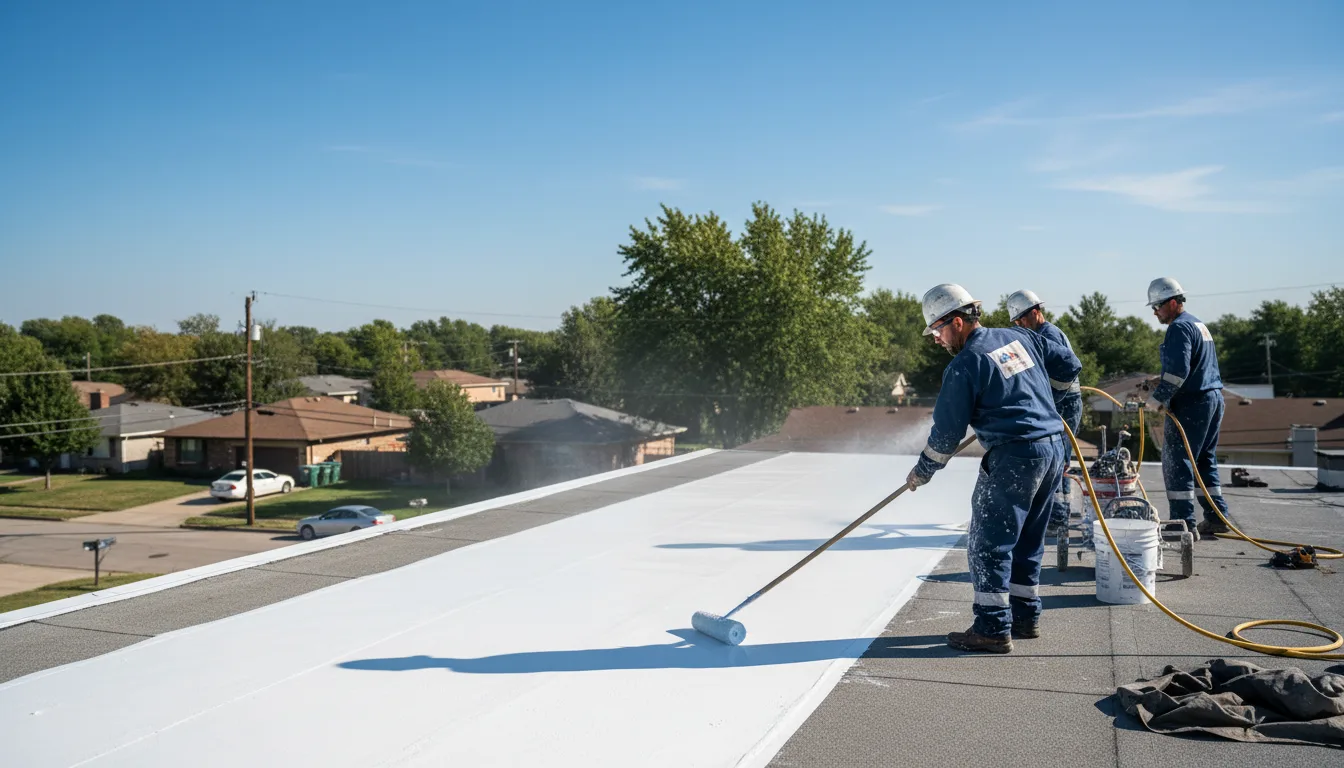 Commercial roof coating in Fairmount City, PA near me